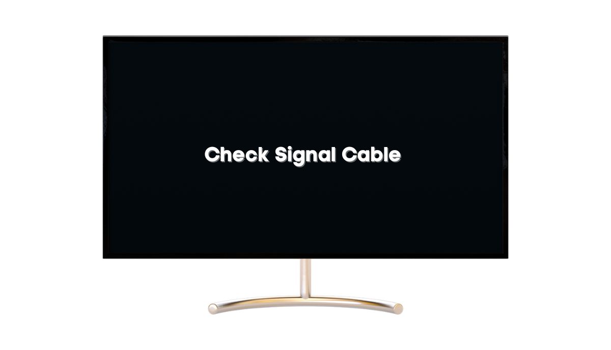 apple, samsung, videocon tv says check signal cable