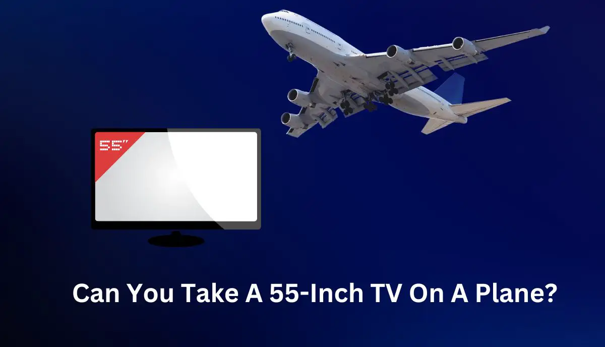 can you take a 55 inch tv on a plane