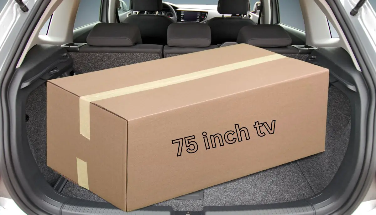 will a 75 inch tv fit in my car